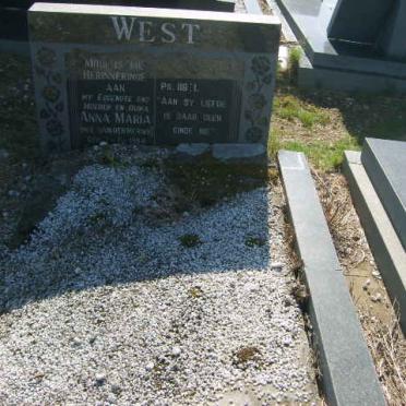 WEST Anna Maria nee VAN DER MERWE