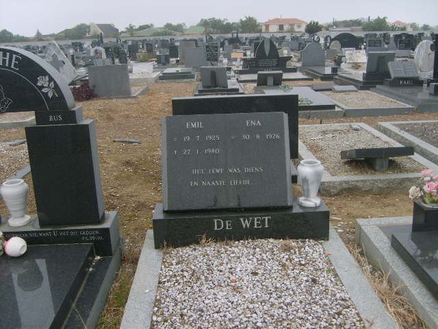 WET Emil, de 1925-1980 &amp; Ena 1926-