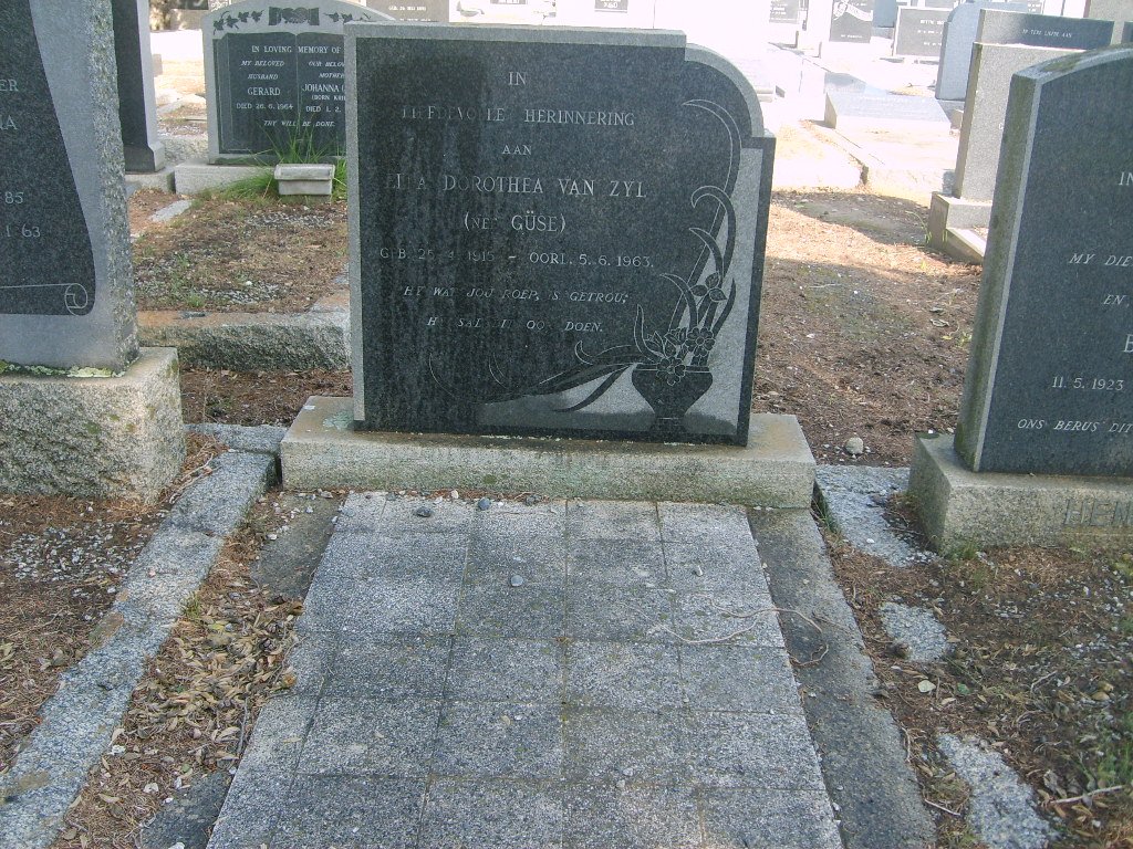 ZYL Ella Dorothea, van nee GÜSE 1915-1963