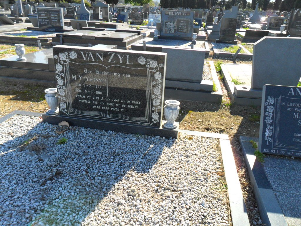 ZYL M.Y., van 1921-1991