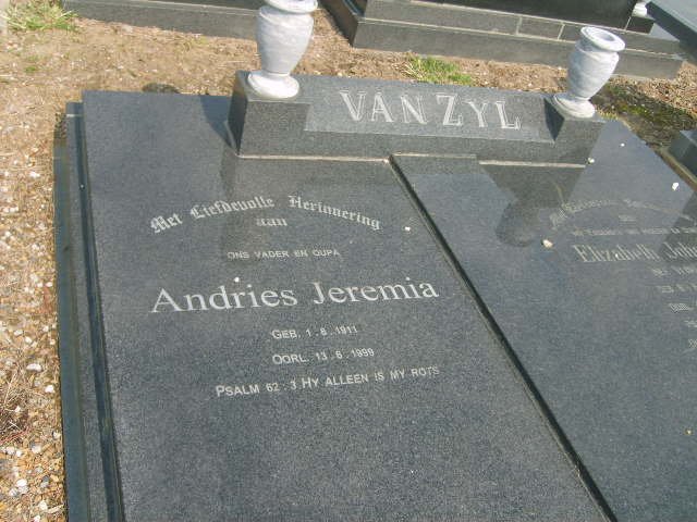 ZYL Andries Jeremia, van 19112-1999 