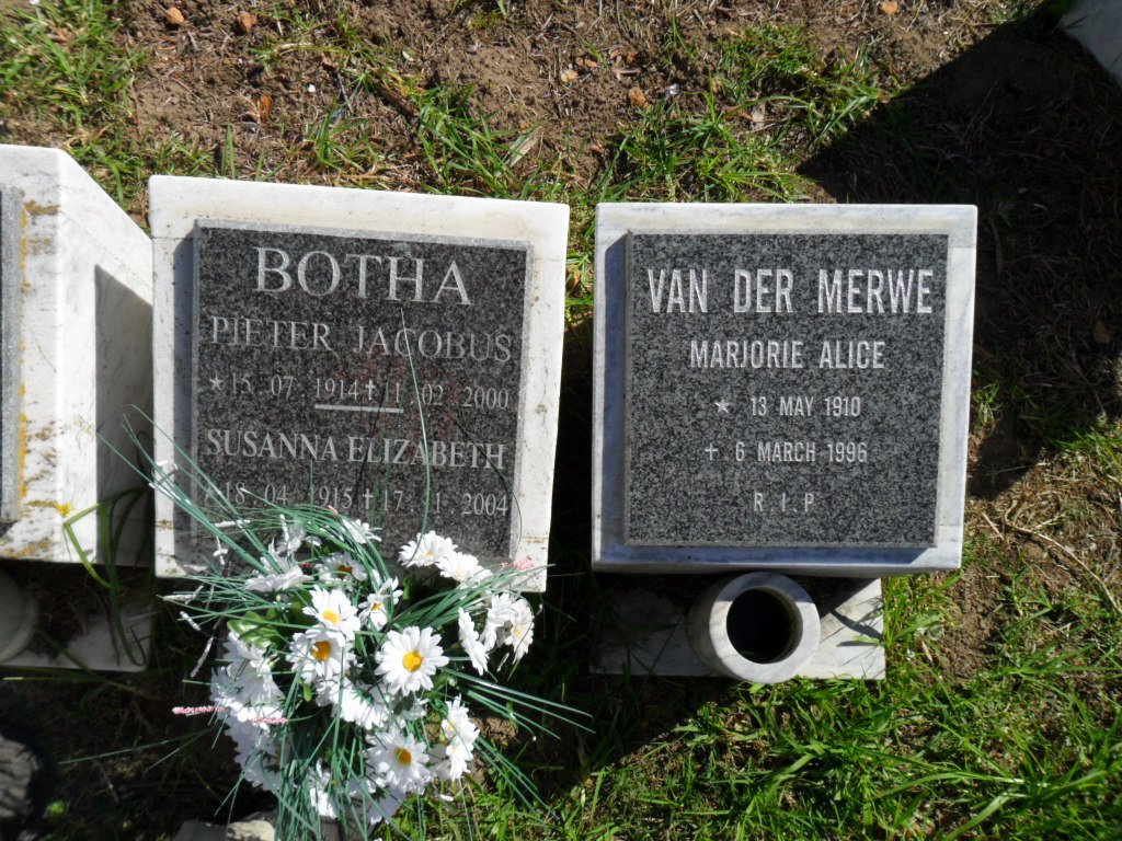 BOTHA :: VAN DER MERWE