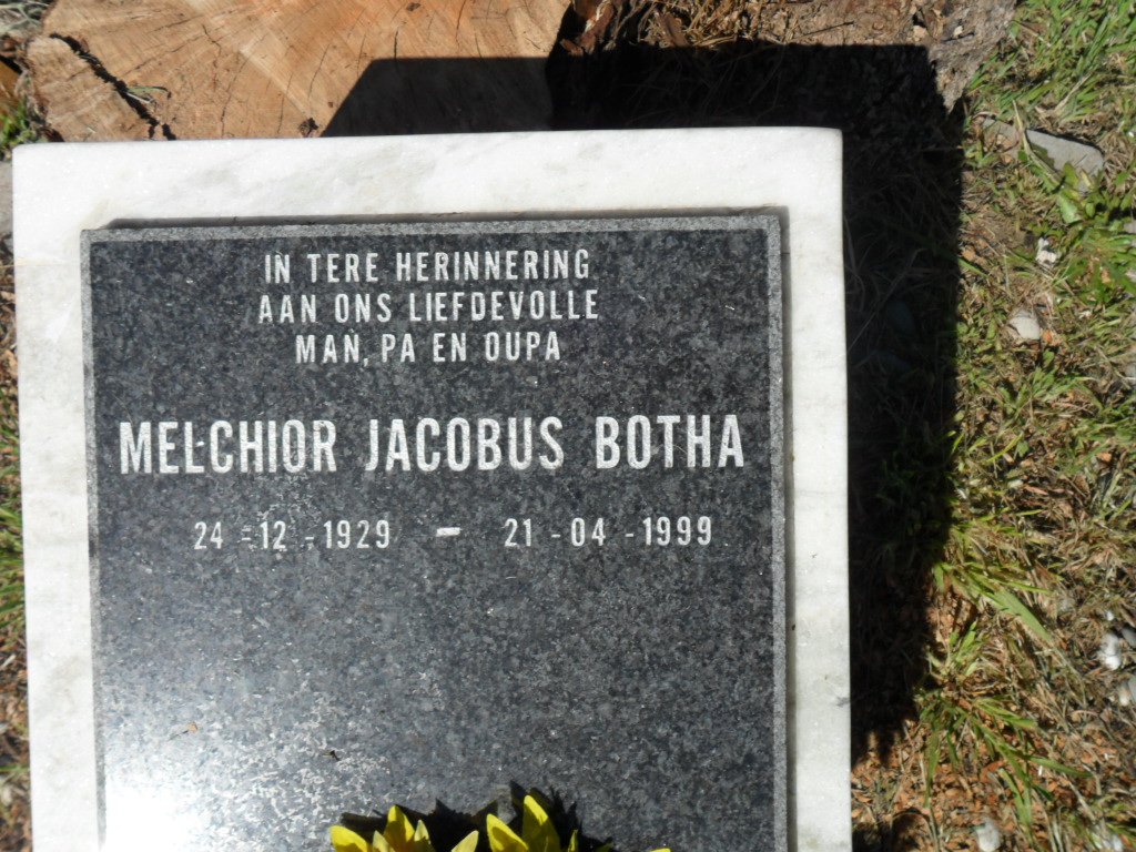 BOTHA Melchior Jacobus 1929-1999