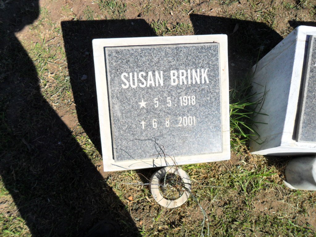 BRINK Susan 1918-2001