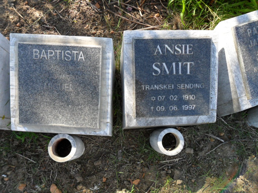 BAPTISTA Miguel :: SMIT Ansie 1910-1997