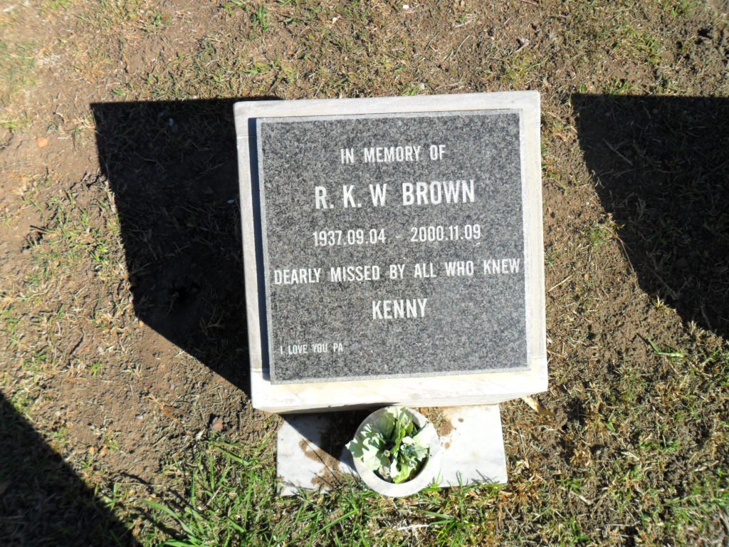 BROWN R.K.W. 1937-2000