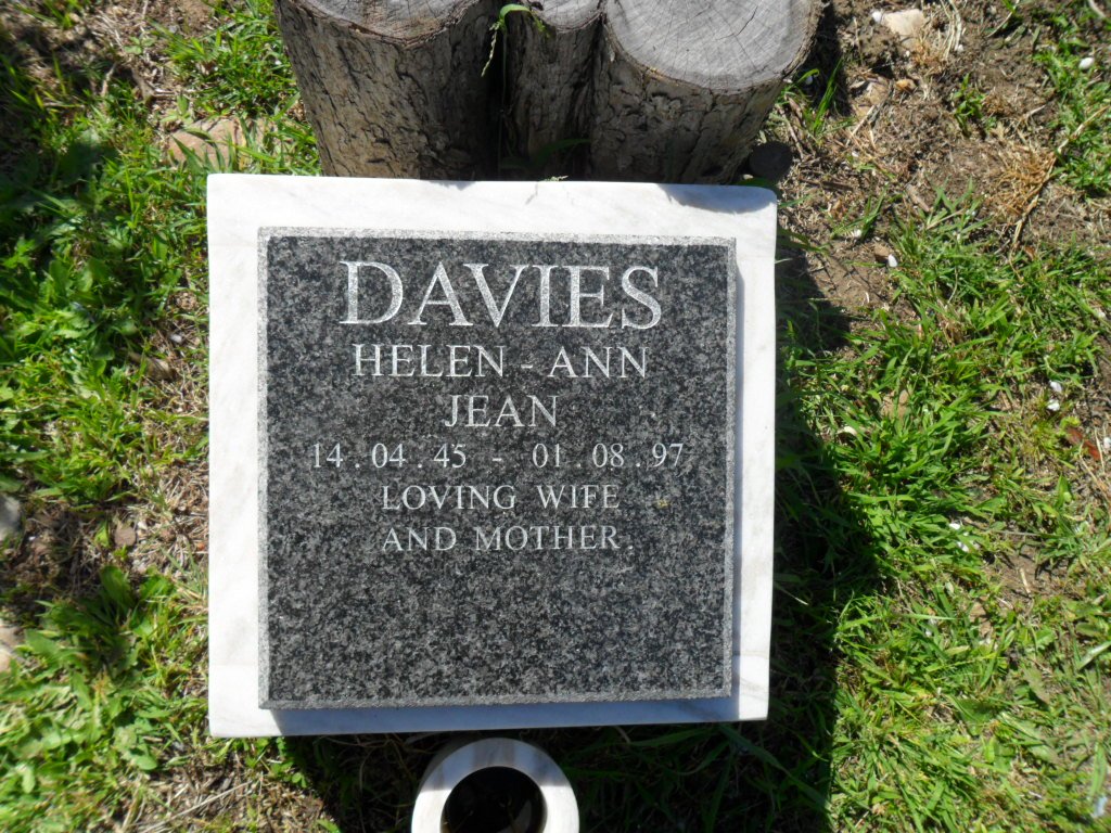 DAVIES Helen-Ann Jean 1945-1997