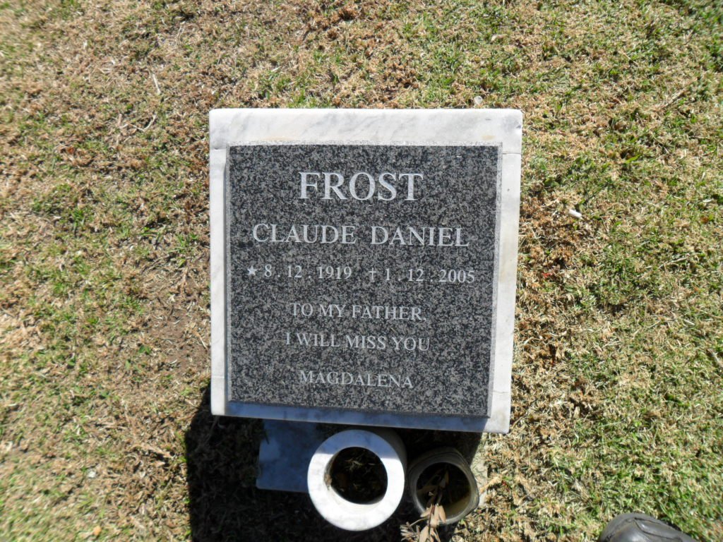 FROST Claude Daniel 1919-2005
