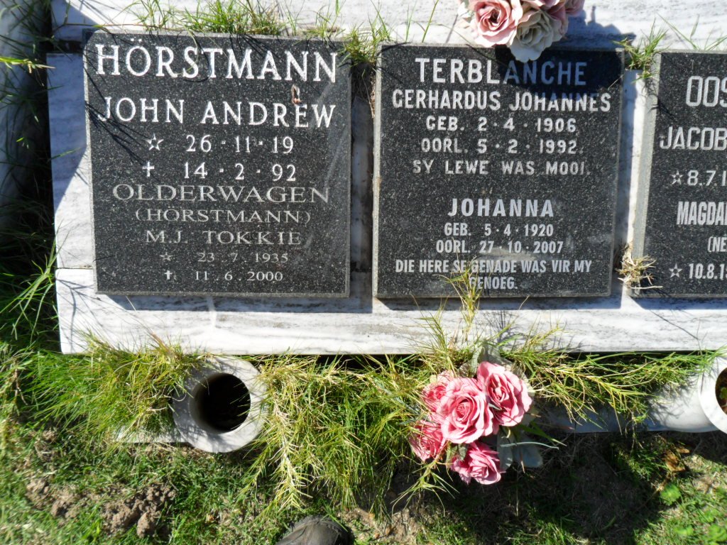 HÖRSTMANN :: OLDERWAGEN :: TERBLANCHE