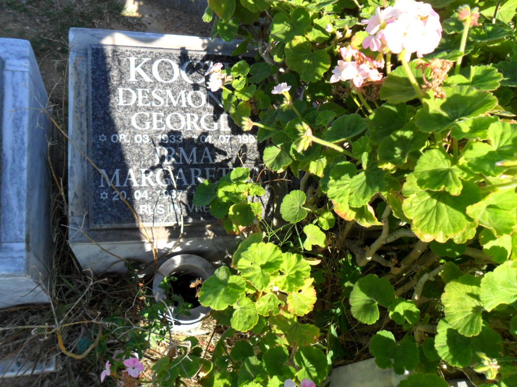 KOC? Desmond George 1933-199? &amp; Irma Margaretha 193?-