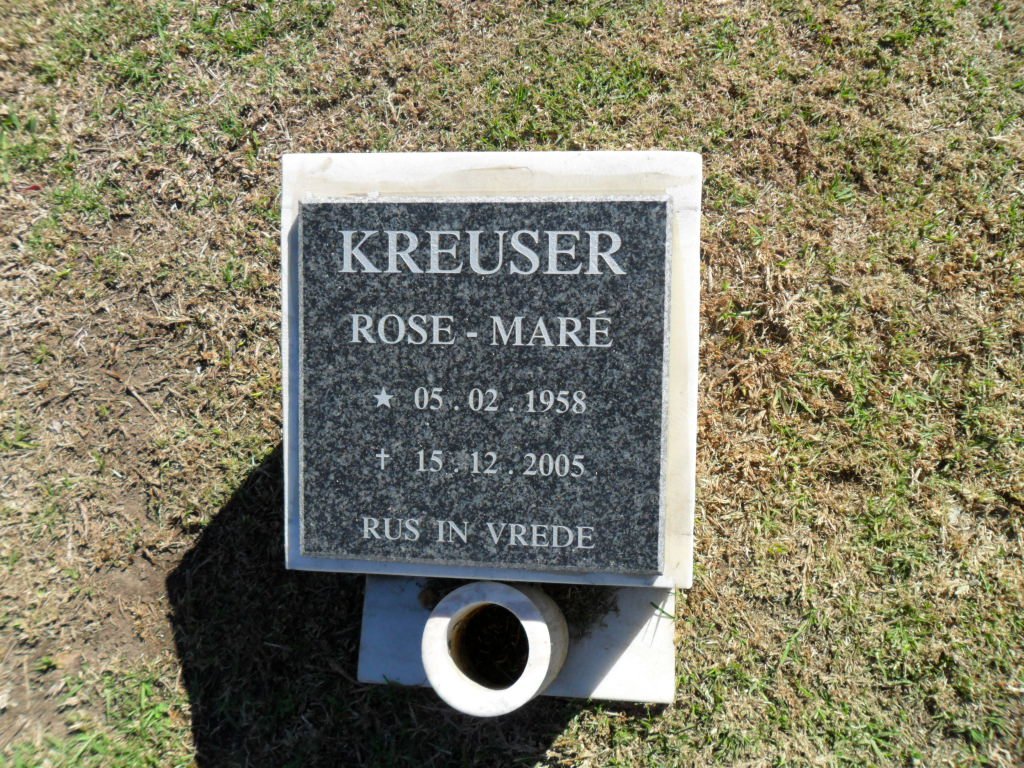 KREUSER Rose-Maré 1958-2005
