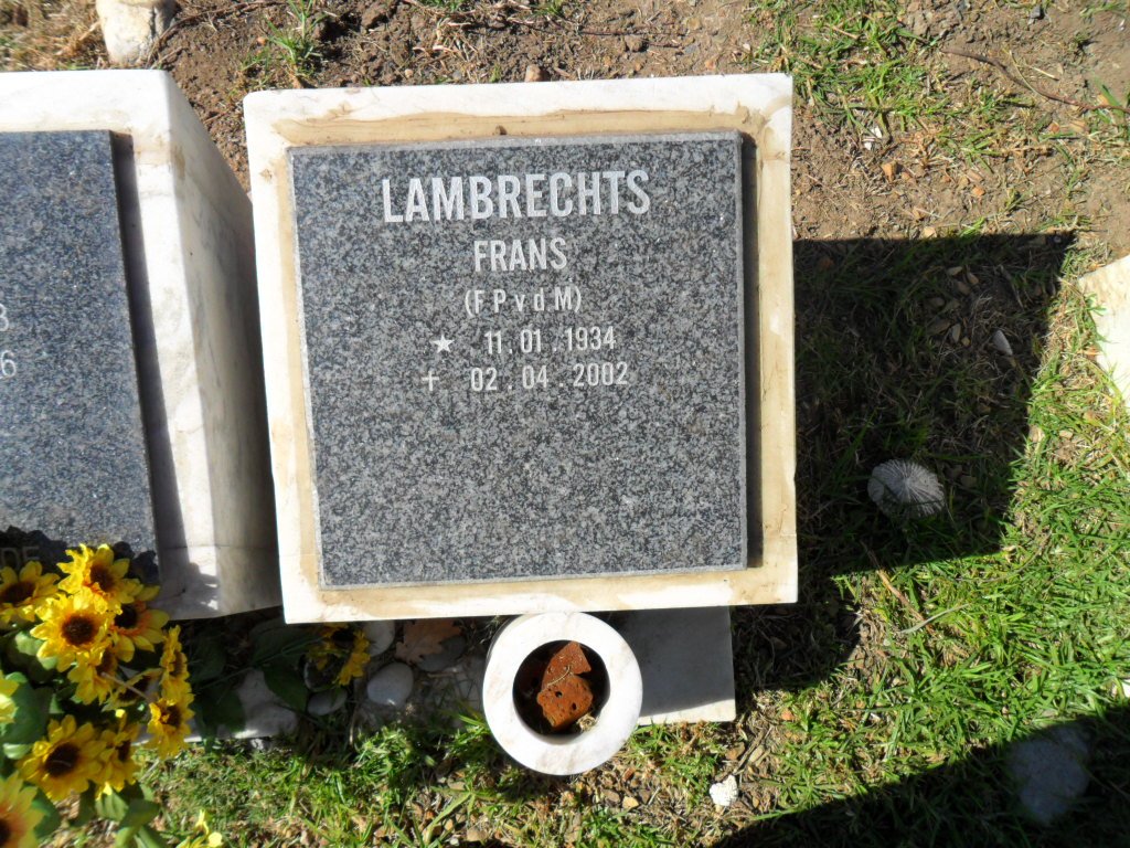LAMBRECHTS F.P.v.d. M 1934-2002