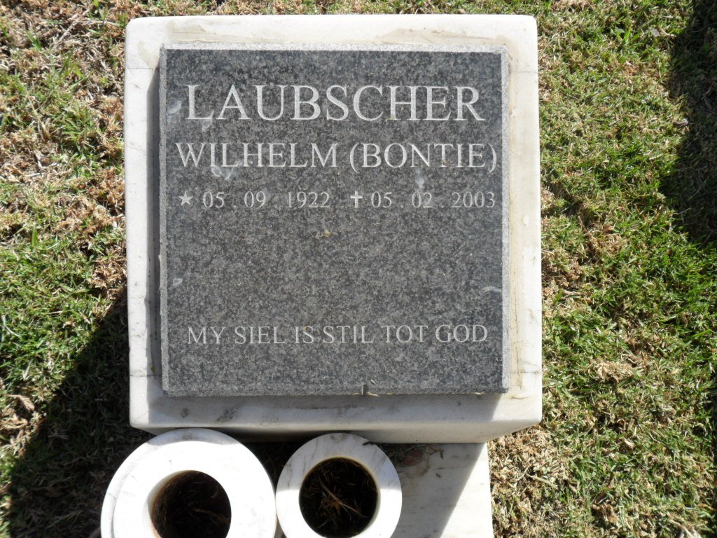 LAUBSCHER Wilhelm 1922-2003