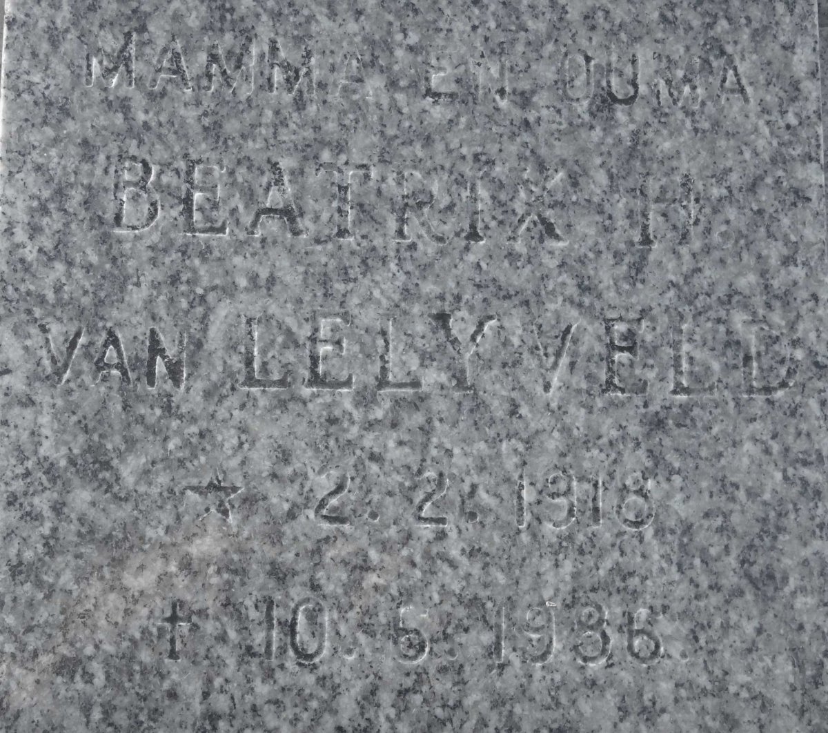 LELYVELD Beatrix H., van 1918-1986