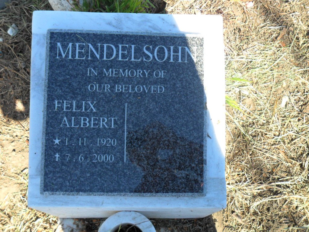 MENDELSOHN Felix Albert 1920-2000
