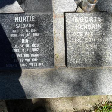 NORTJE Salomon 1914-1989 &amp; Ria 1926-2002 :: KOORTS Hendrik