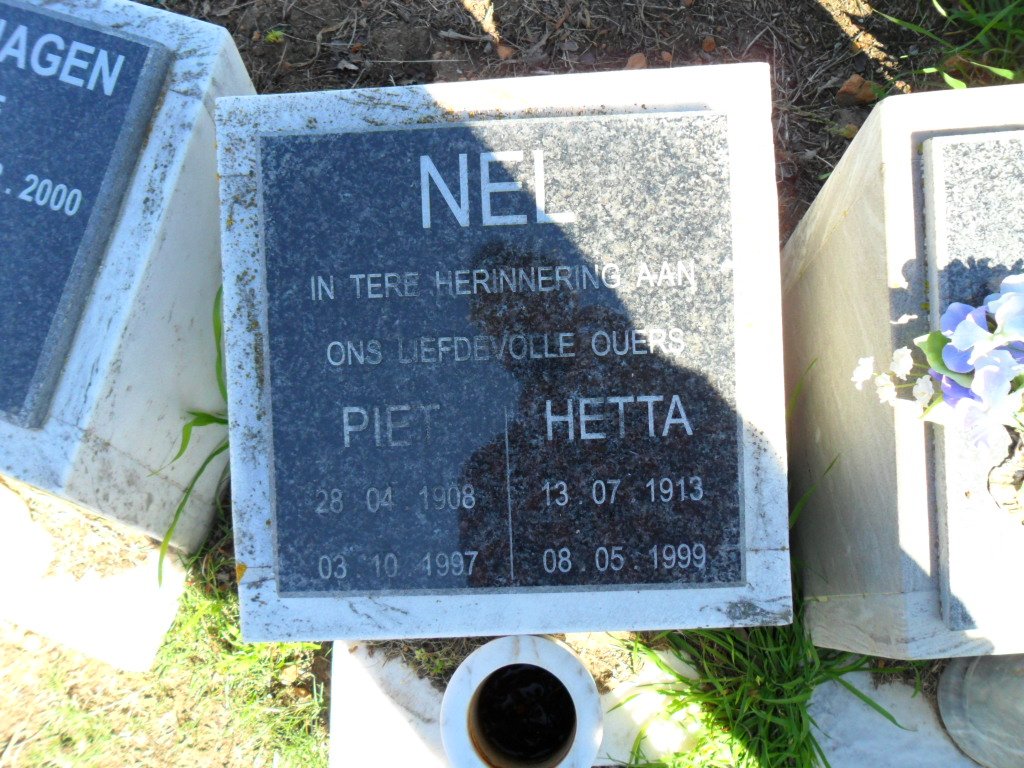 NEL Piet 1908-1997 &amp; Hetta 1913-1999
