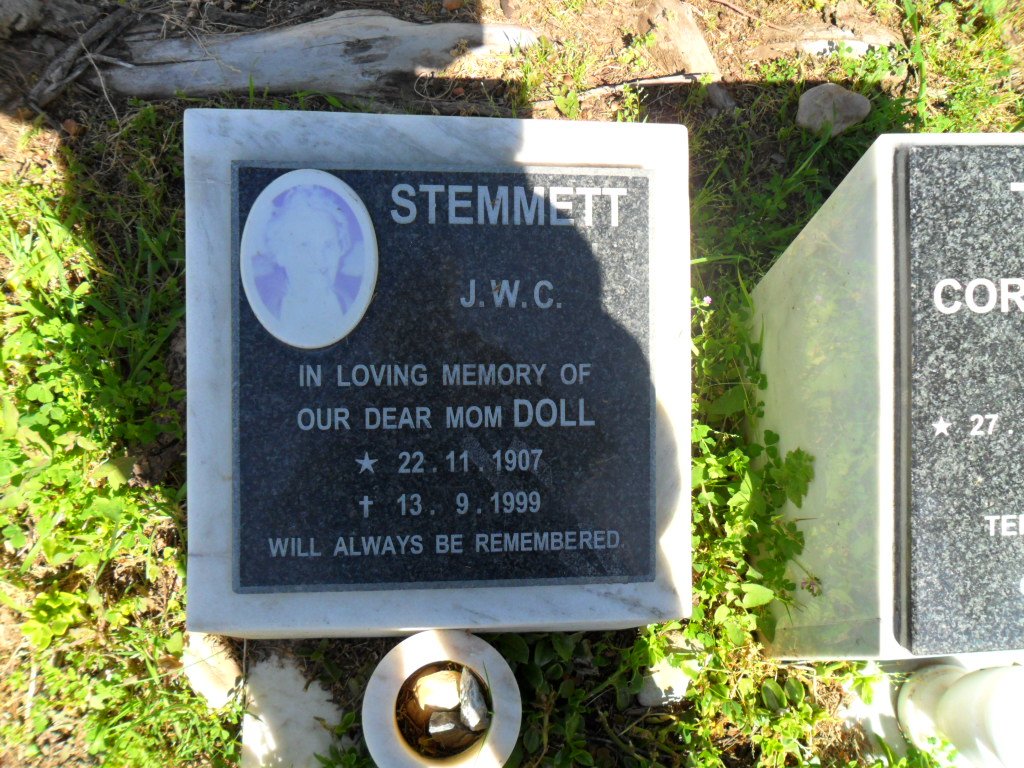 STEMMETT J.W.C. 1907-1999