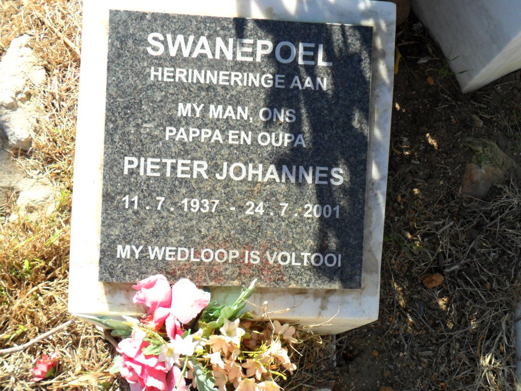 SWANEPOEL Pieter Johannes 1937-2001