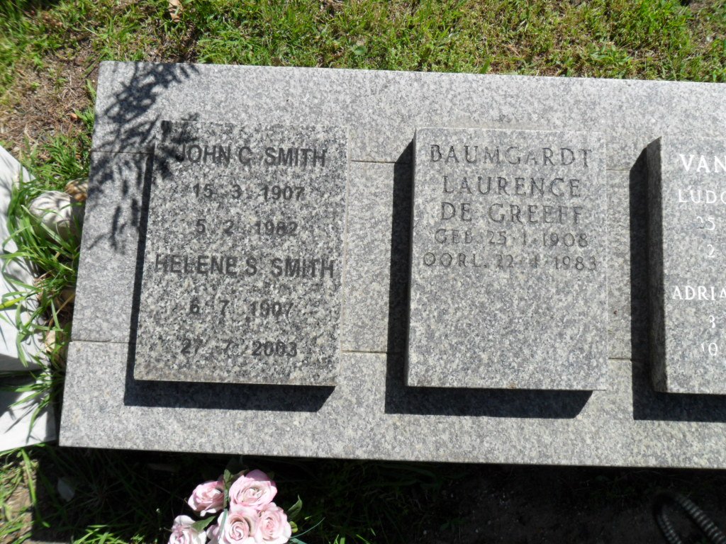 SMITH John C. 1907-1982 &amp; Helene S. 1907-2003 :: BAUMGARDT Laurence De Greeff 1908-1983