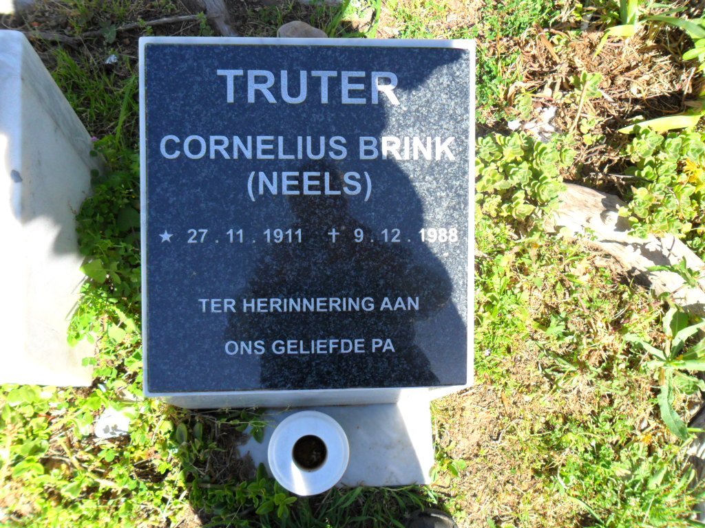 TRUTER Cornelius Brink 1911-1988