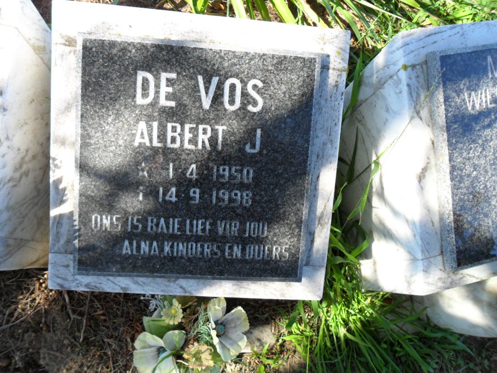 VOS Albert J., de 1950-1998