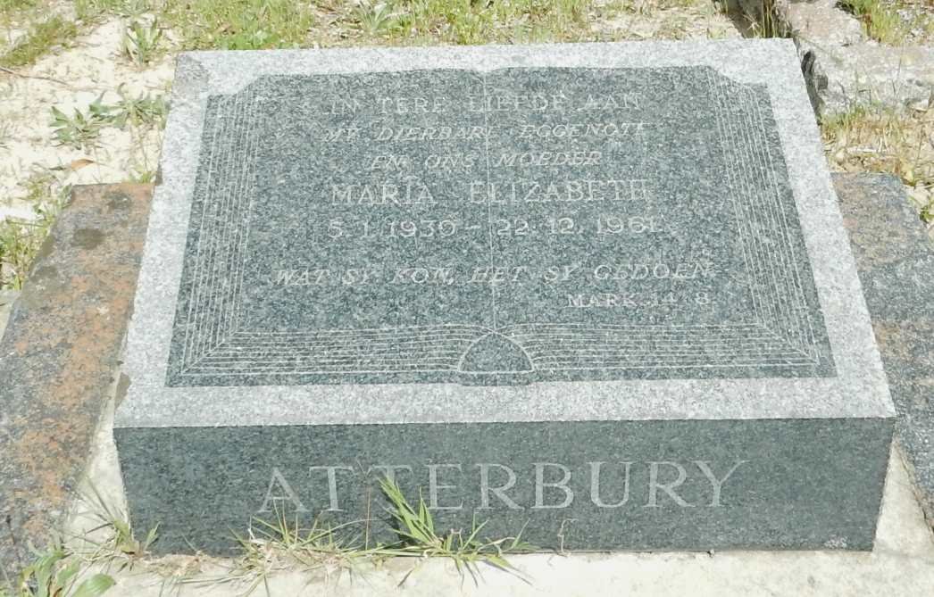 ATTERBURY Maria Elizabeth 1930-1961