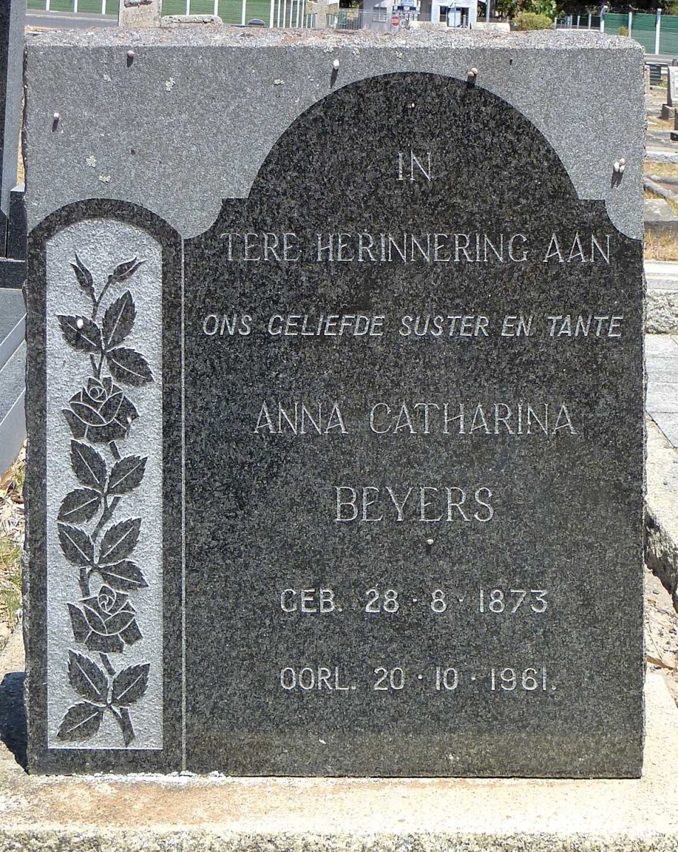 BEYERS Anna Catharina 1873-1961