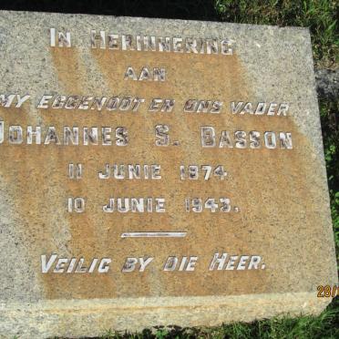 BASSON Johannes S. 1874-1943