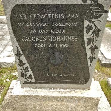 BRANDENBERG Jacobus Johannes -1961