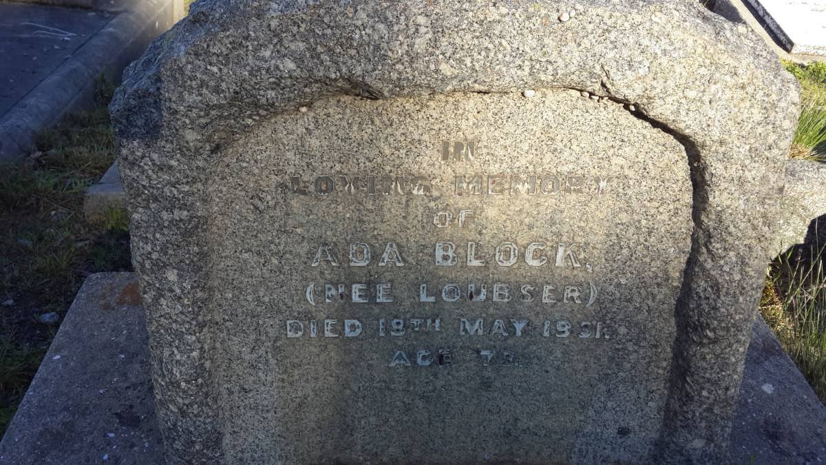 BLOCK Ada nee LOUBSER -1931