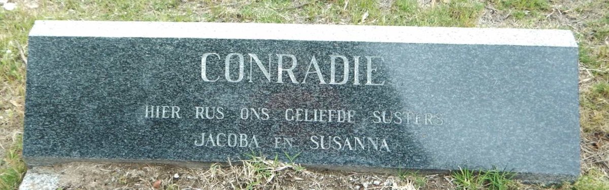 CONRADIE Jacoba :: CONRADIE Susanna