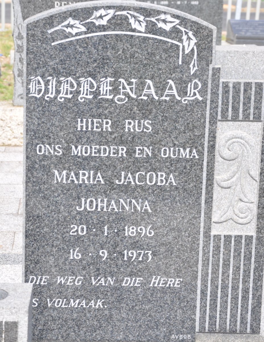 DIPPENAAR Maria Jacoba Johanna 1896-1973