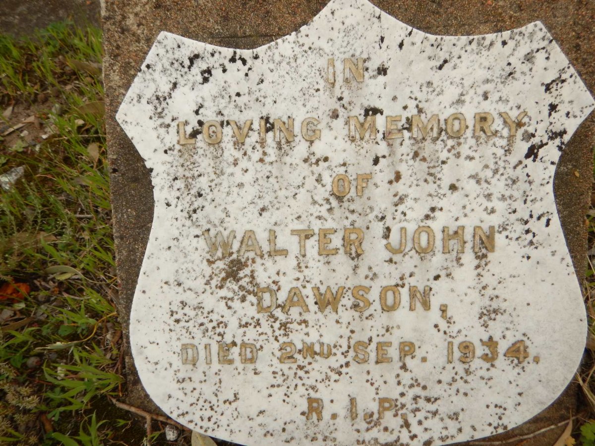 DAWSON Walter John -1934