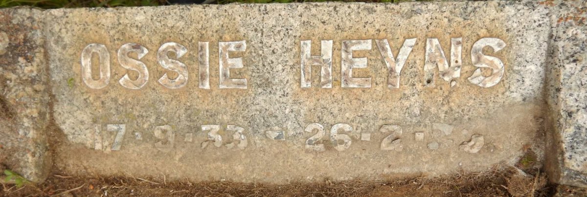 HEYNS Ossie 1933-?