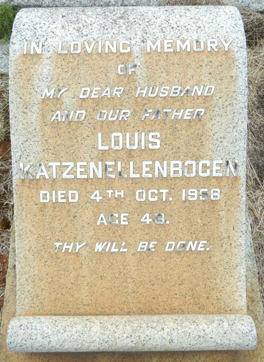 KATZENELLENBOGEN Louis -1958