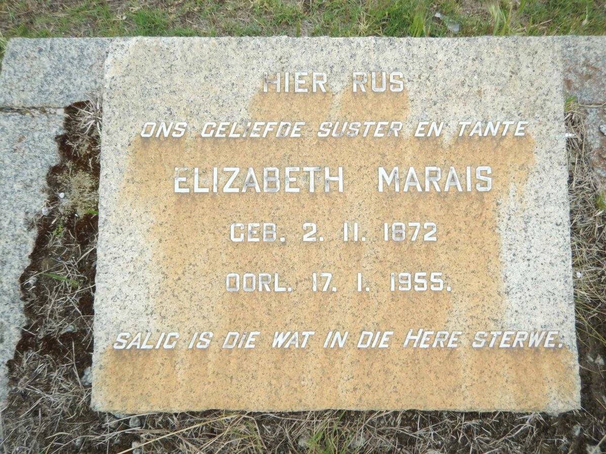MARAIS Elizabeth 1872-1955