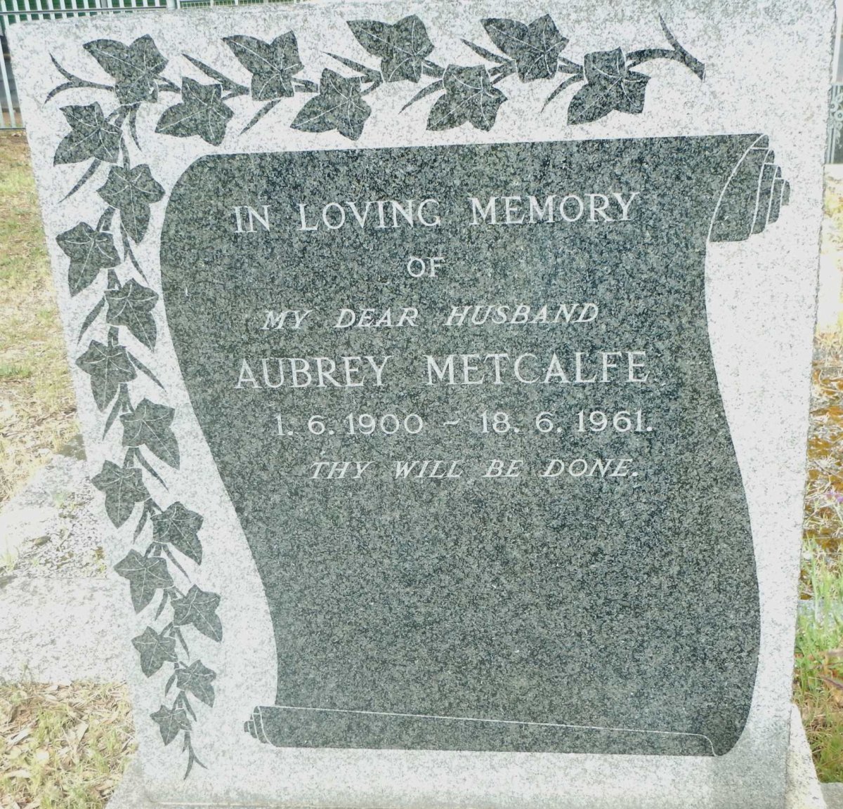 METCALFE Aubrey 1900-1961