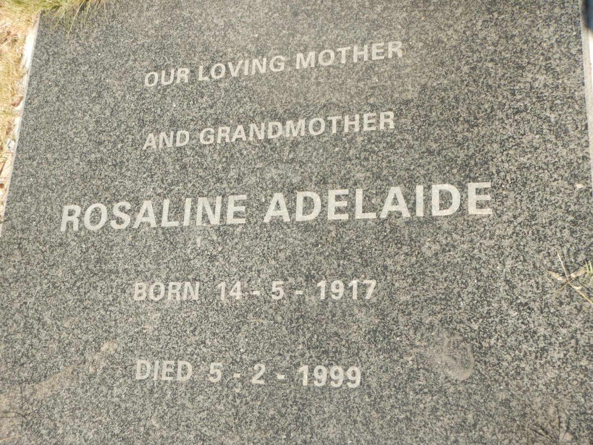 NIEKERK Arthur Reuben, van 1908-1952 &amp; Rosaline Adelaide 1917-1999