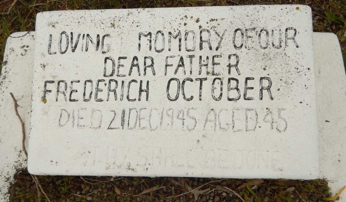 OCTOBER Frederich -1945
