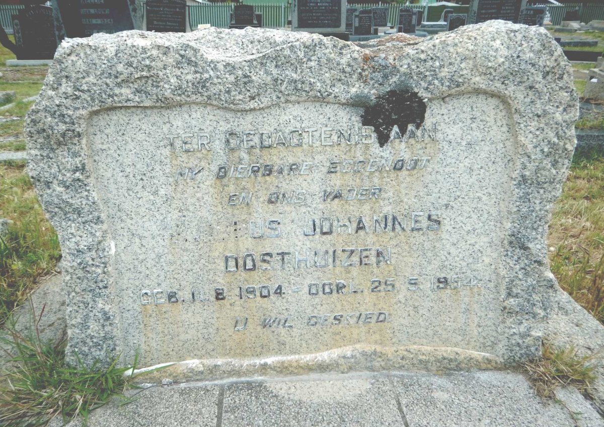 OOSTHUIZEN Jacobus Johannes 1904-1954