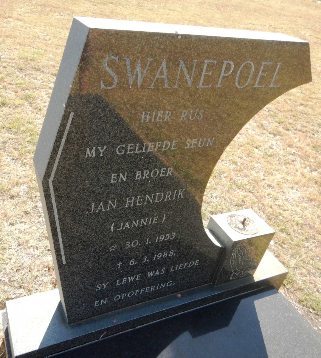 SWANEPOEL Jan Hendrik 1953-1988