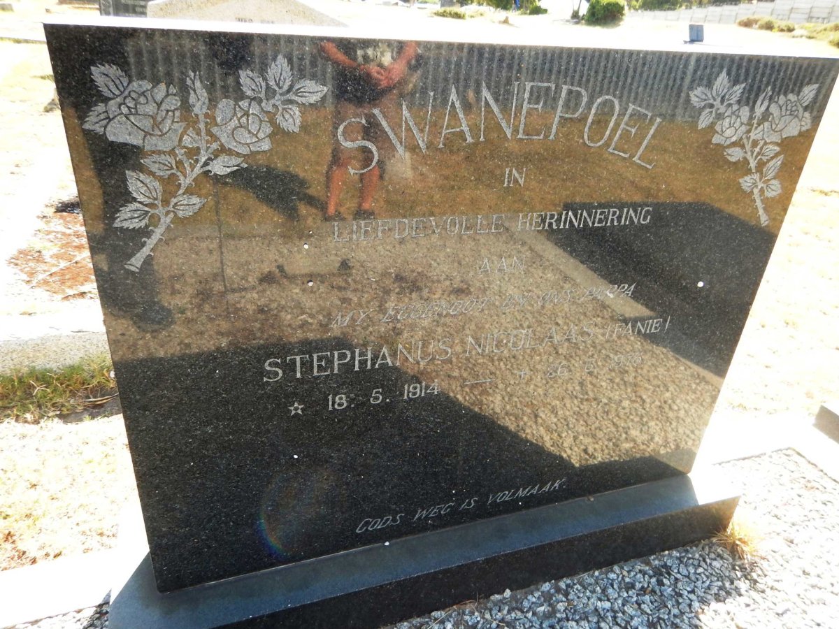 SWANEPOEL Stephanus Nicolaas 1914-1975