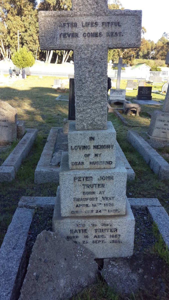 TRUTER Peter John 1876-1955 &amp; Katie 1887-1956