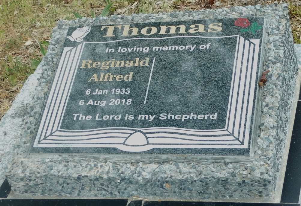 THOMAS Reginald Alfred 1933-2018