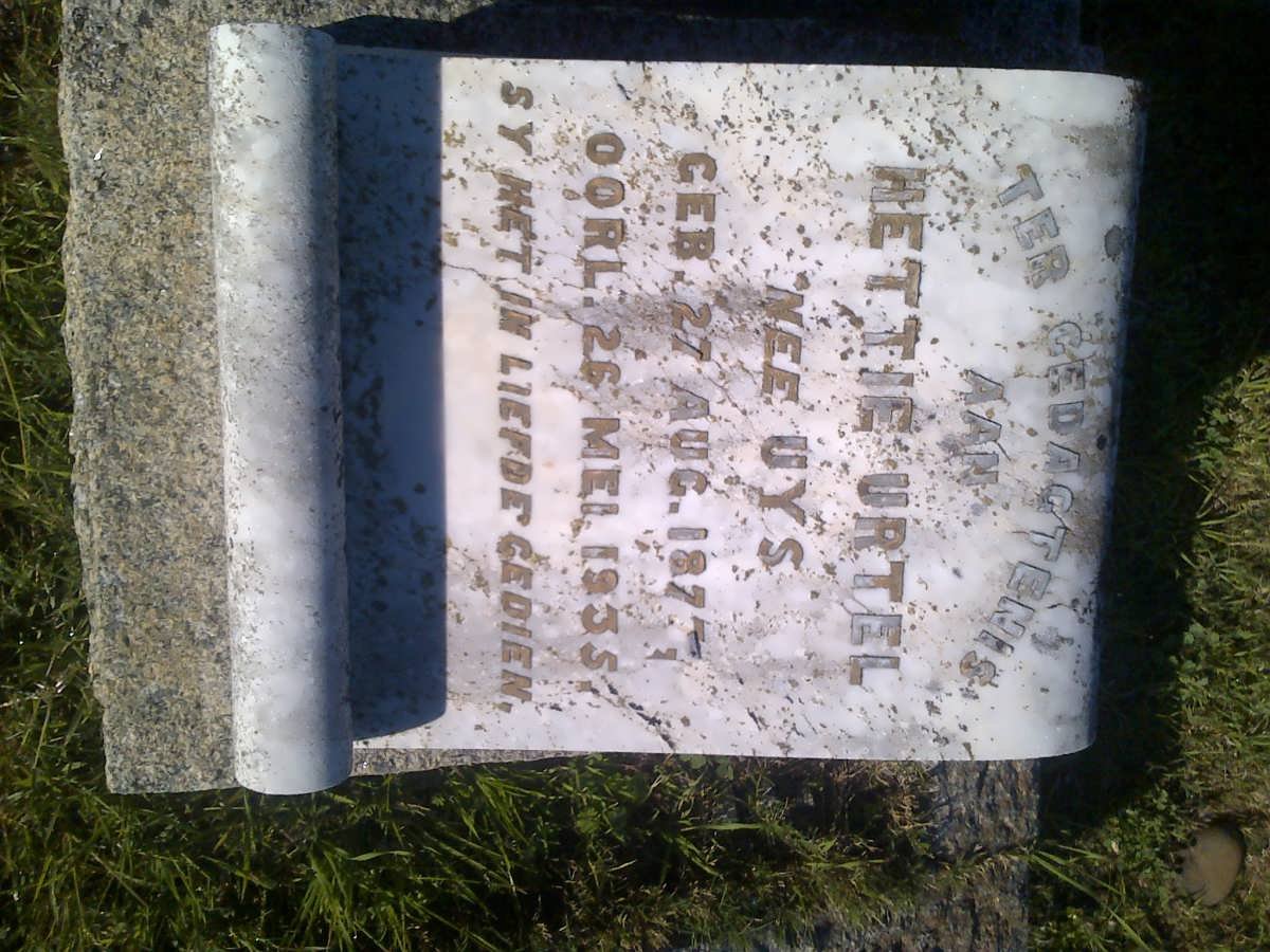 URTEL Hettie nee UYS 187?-1935
