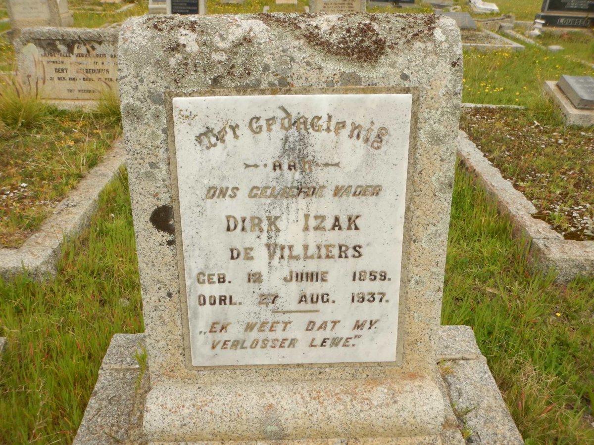 VILLIERS Dirk Izak, de 1859-1937