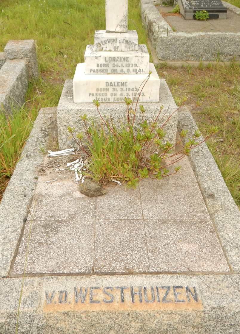 WESTHUIZEN Loraine, v.d. 1939-1941 :: WESTHUIZEN Dalene, v.d. 1943-1943