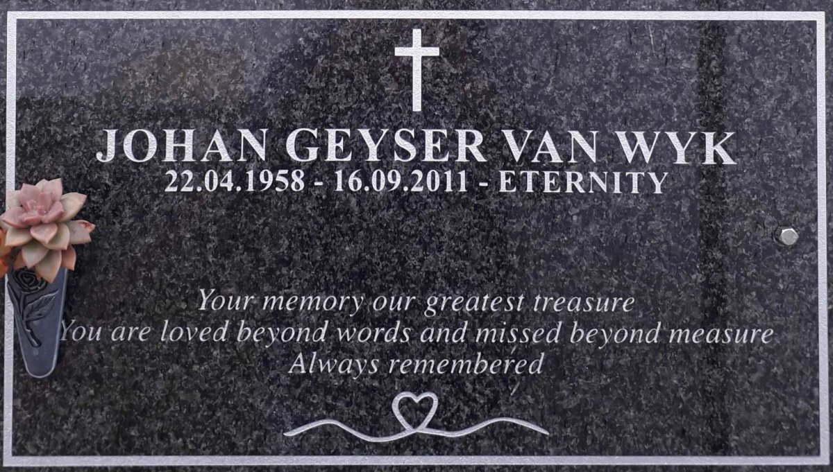 WYK Johan Geyser, van 1958-2011