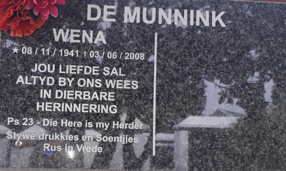 MUNNINK Wena, de 1941-2008